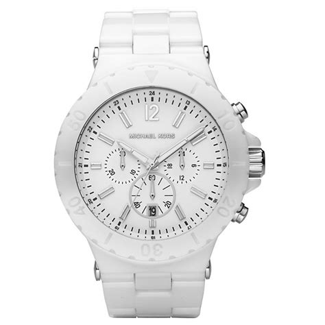 michael kors white watches on sale